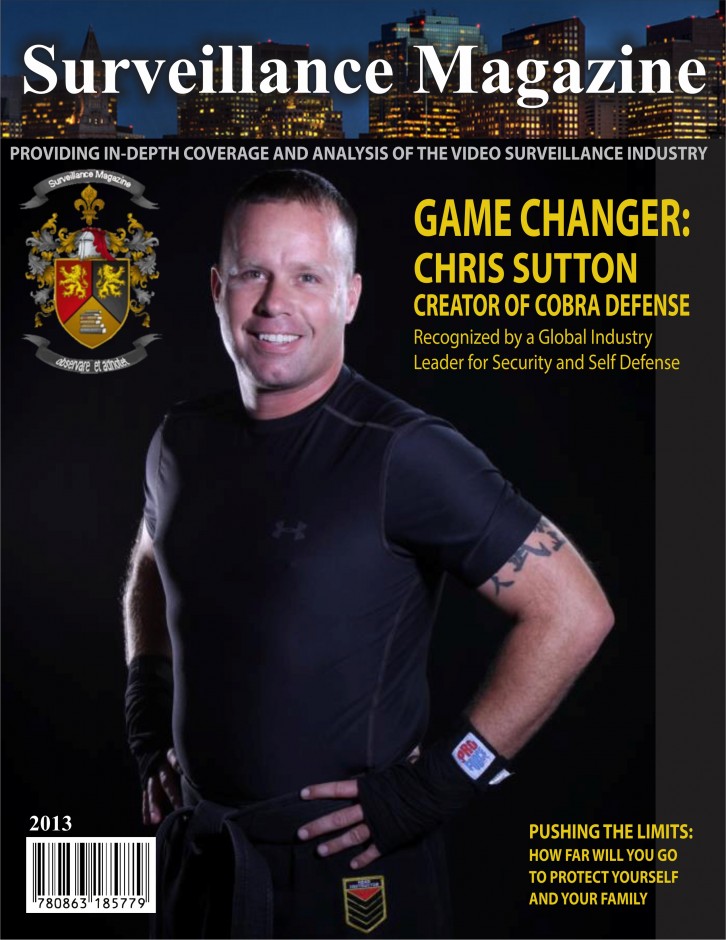 Chris Sutton on Cover of Surveillance Magazine - C.O.B.R.A.™ Self-Defense